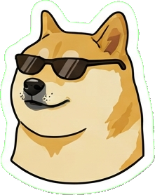 Shiba with sunglasses